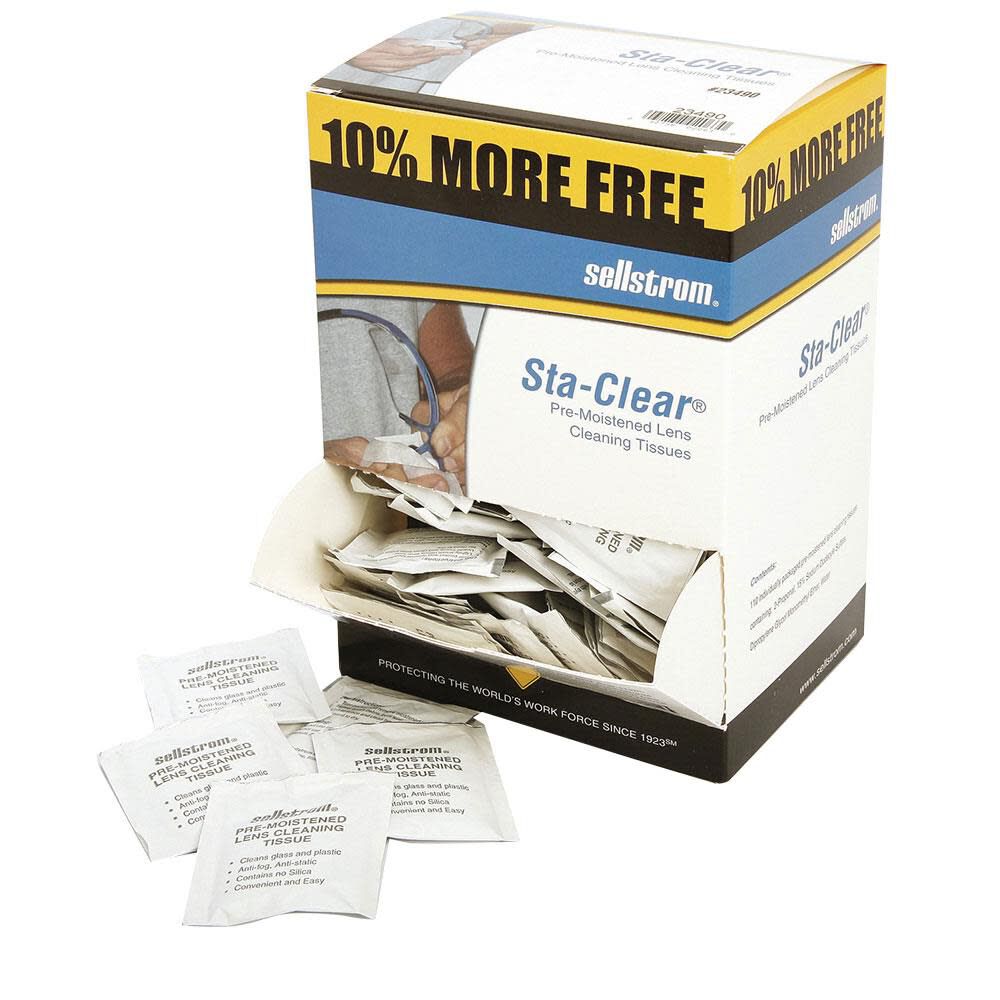 Multi-Purpose Pre-Moistened Non-Alcohol Disposable Surface Cleaning Tissue Packets 110 Tissues/Box S23490