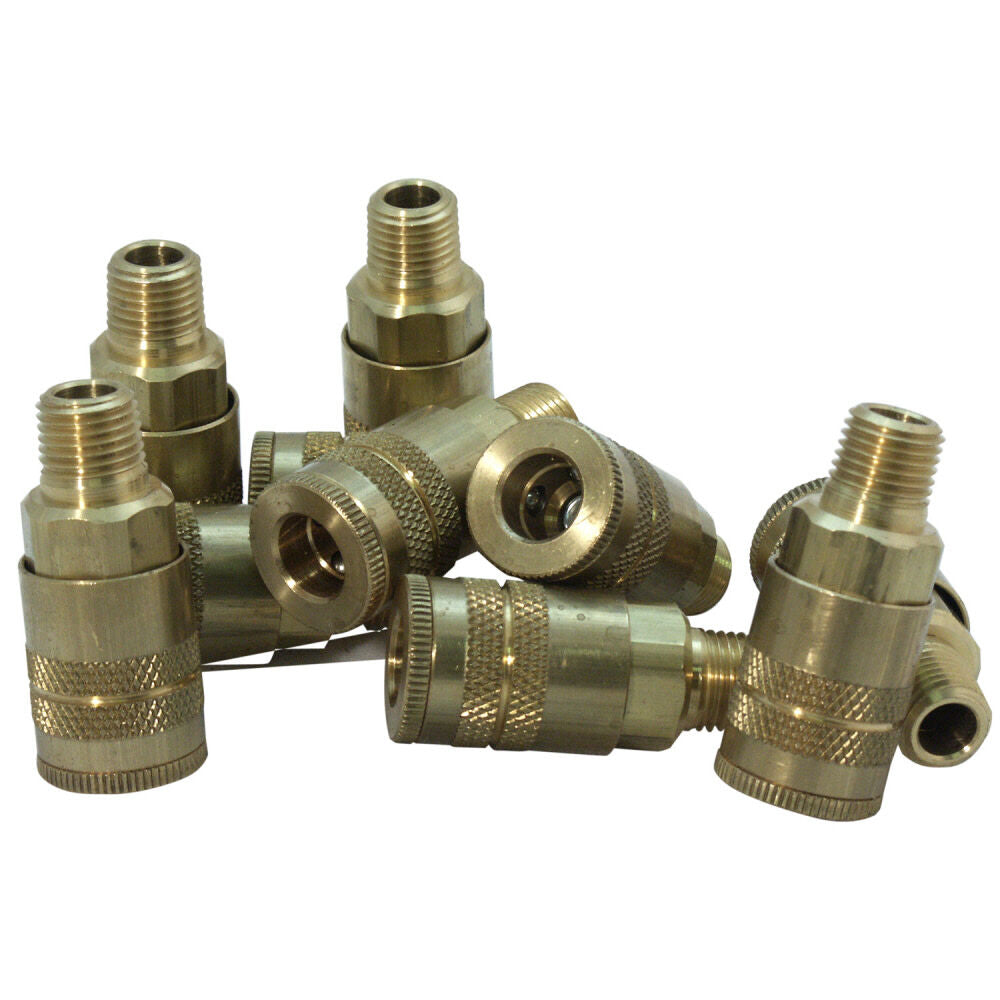 1/4 inch Body x 3/8 MPT Air Fitting Coupler PC1115