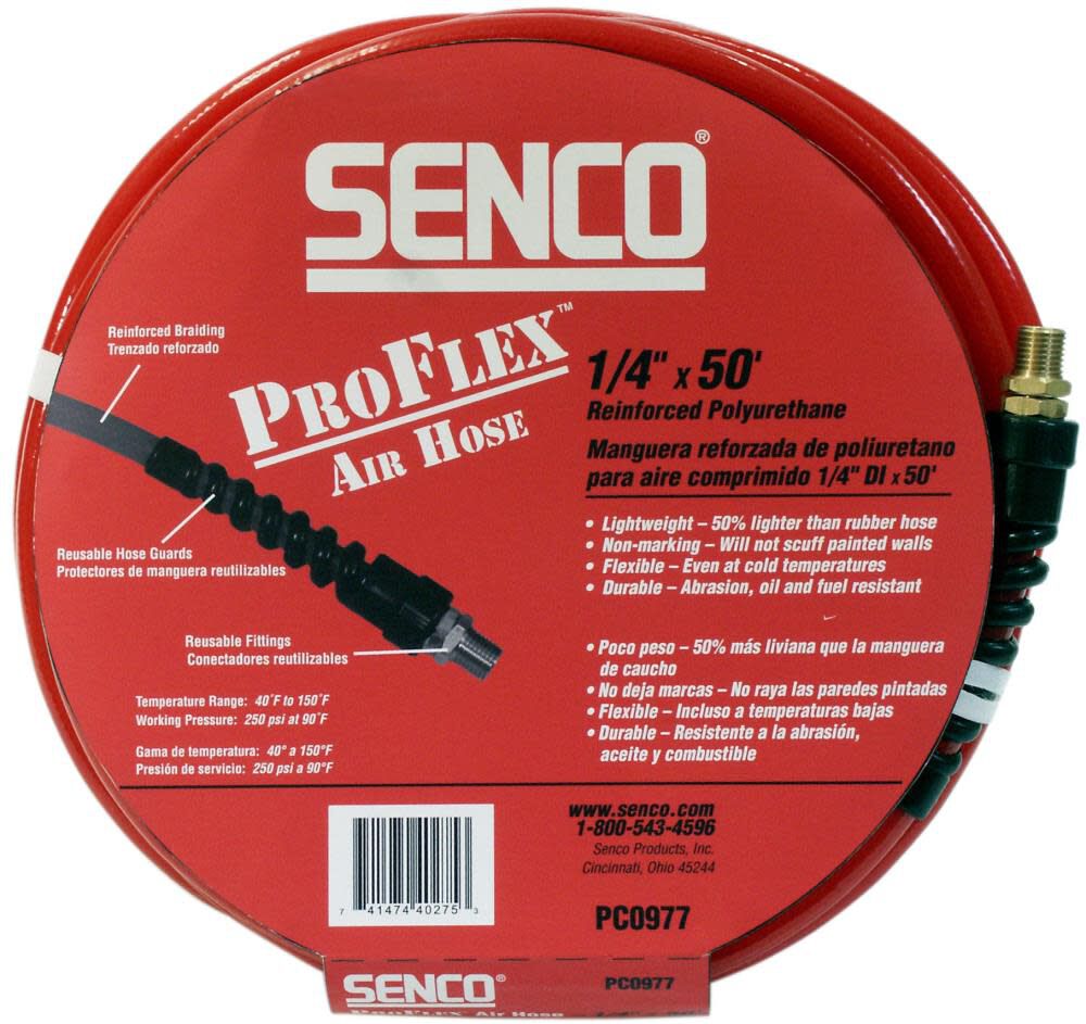 Proflex air hose 1/4in PC0977