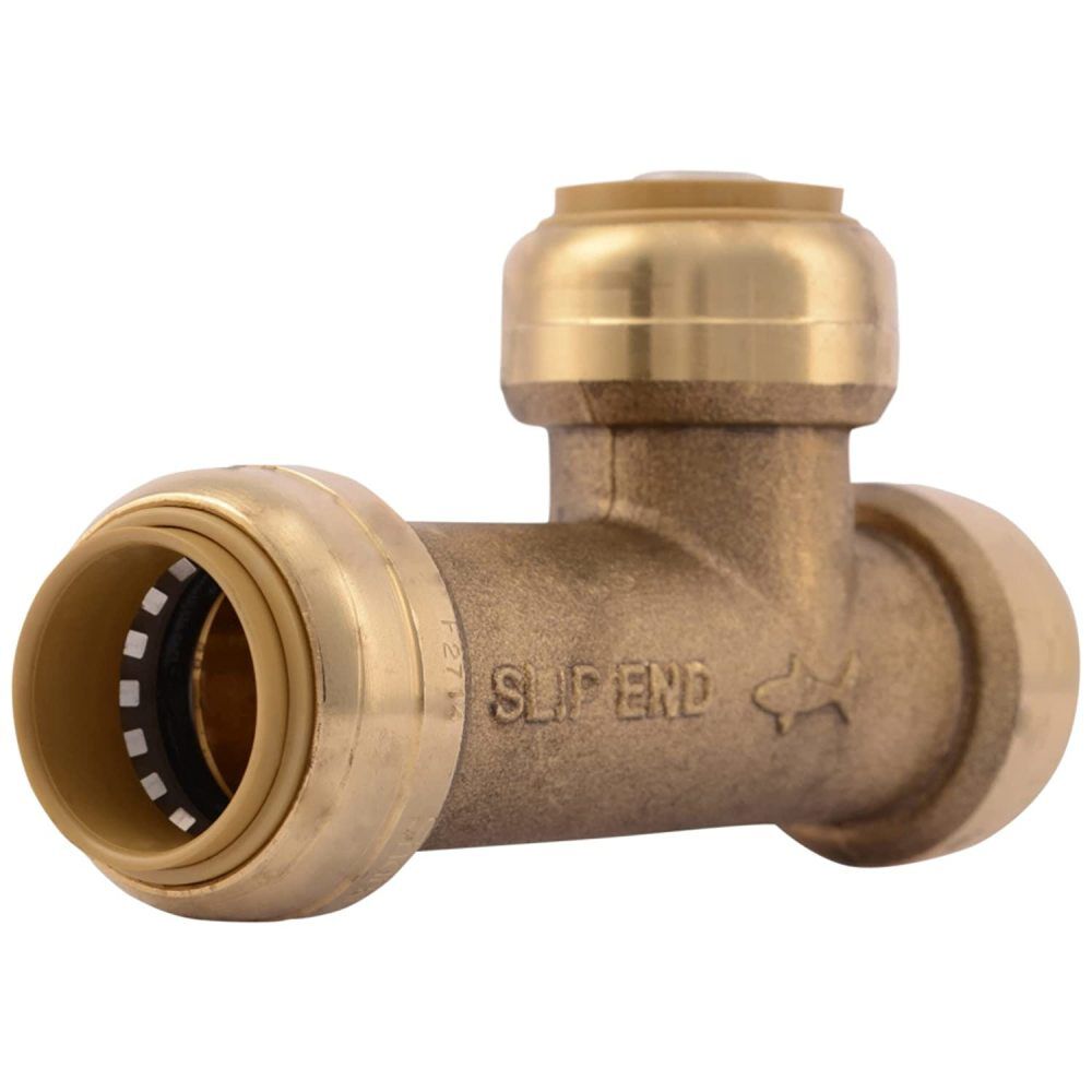 3/4 x 3/4 x 3/4in Push to Connect Brass Push Slip Tee U3370LFA