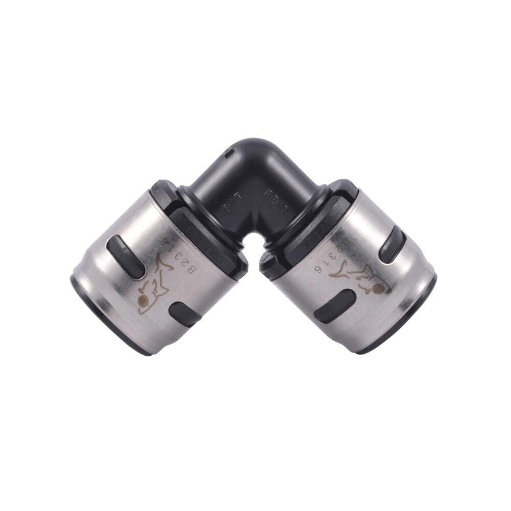 EvoPEX 160 Psi 3/4in Push T x 3/4in D Push Elbow K256A6