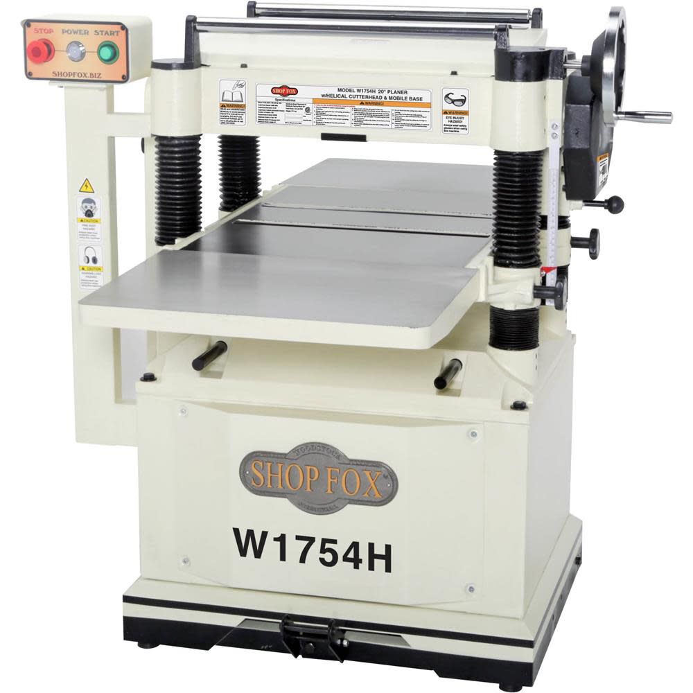 240V 5HP 20in Planer with Mobile Base & Cutterhead W1754H