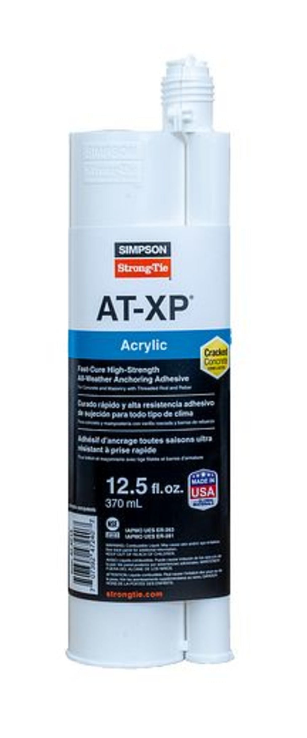 12.5 Oz Side-by-Side High-Strength Acrylic Adhesive AT-XP13