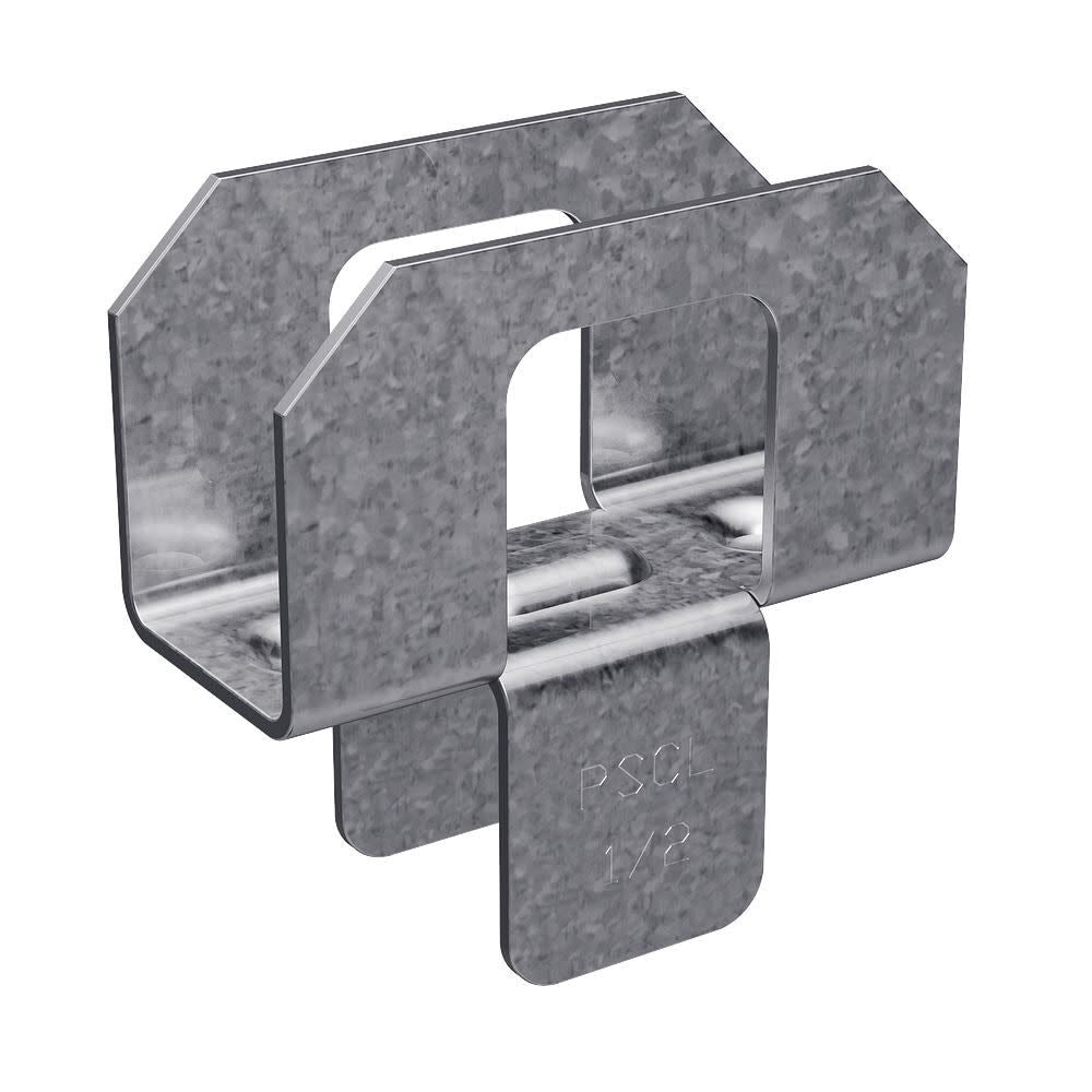 20 Gauge 1/2 In. Zinc Galvanized G90 Panel Sheathing Clip PSCL 1/2