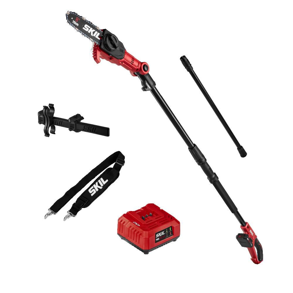 PWR CORE 20-volt 8-in 2 Ah Battery Pole Saw (Battery and Charger Included) PS4563B-10