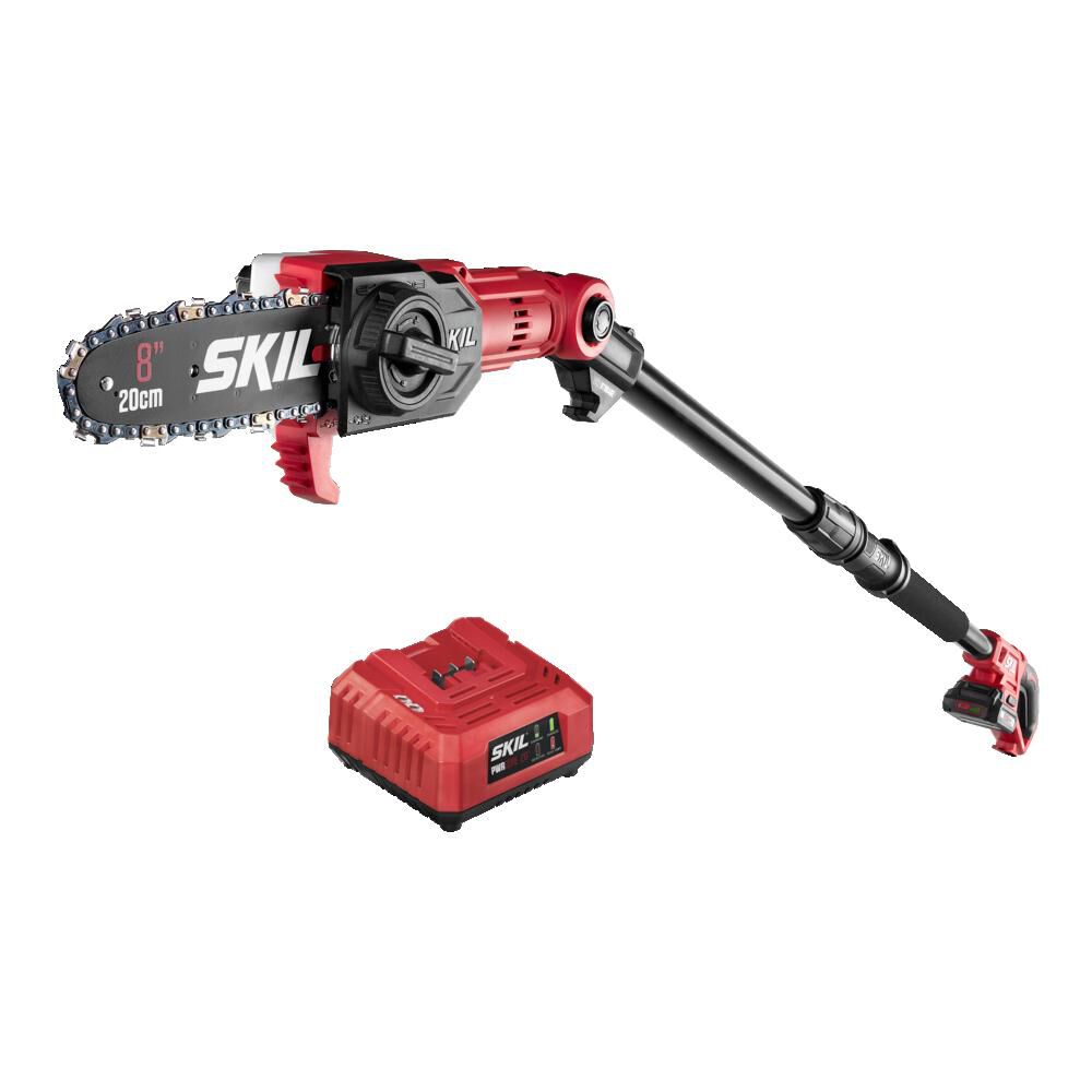 PWR CORE 20-volt 8-in 2 Ah Battery Pole Saw (Battery and Charger Included) PS4563B-10