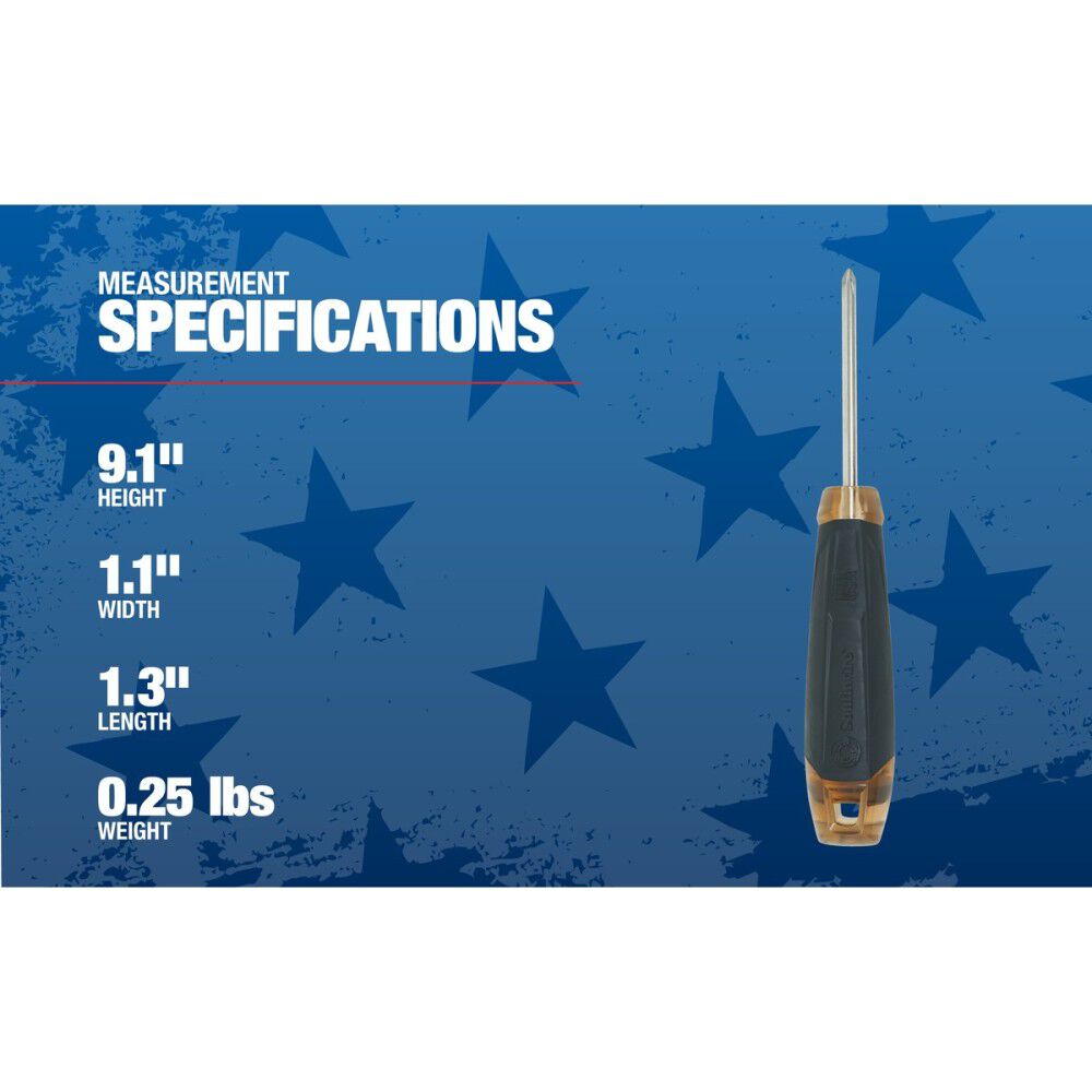 #2 Phillips Head Screwdriver with 4 in Shank SD2P4US