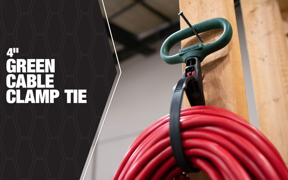 Heavy Duty Clamp Tie 4in Green CLPT04GR