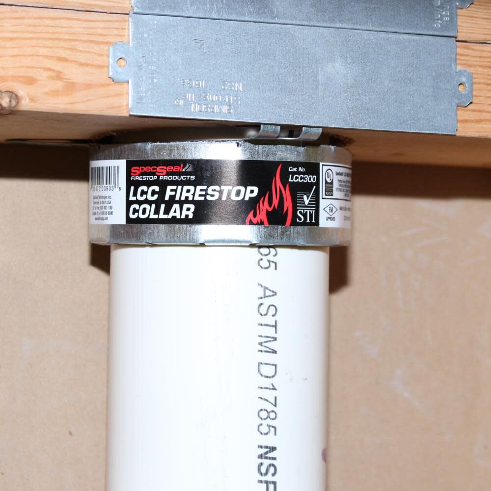 SpecSeal LCC Intumescent Firestop Collars LCC300