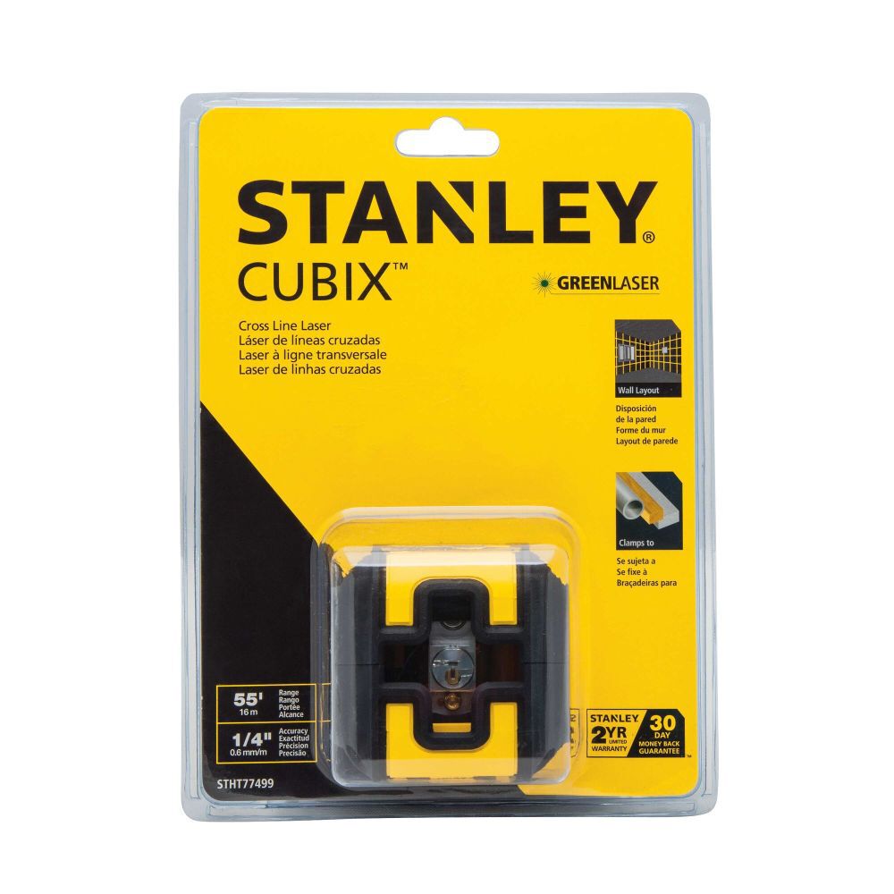 Cubix Green Beam Cross Line Laser Level STHT77499