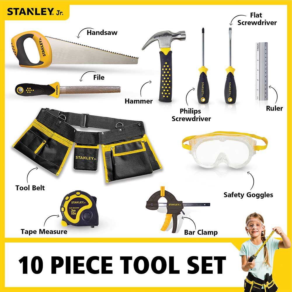 Construction Play Tool Set 10pc ST006-10-SY
