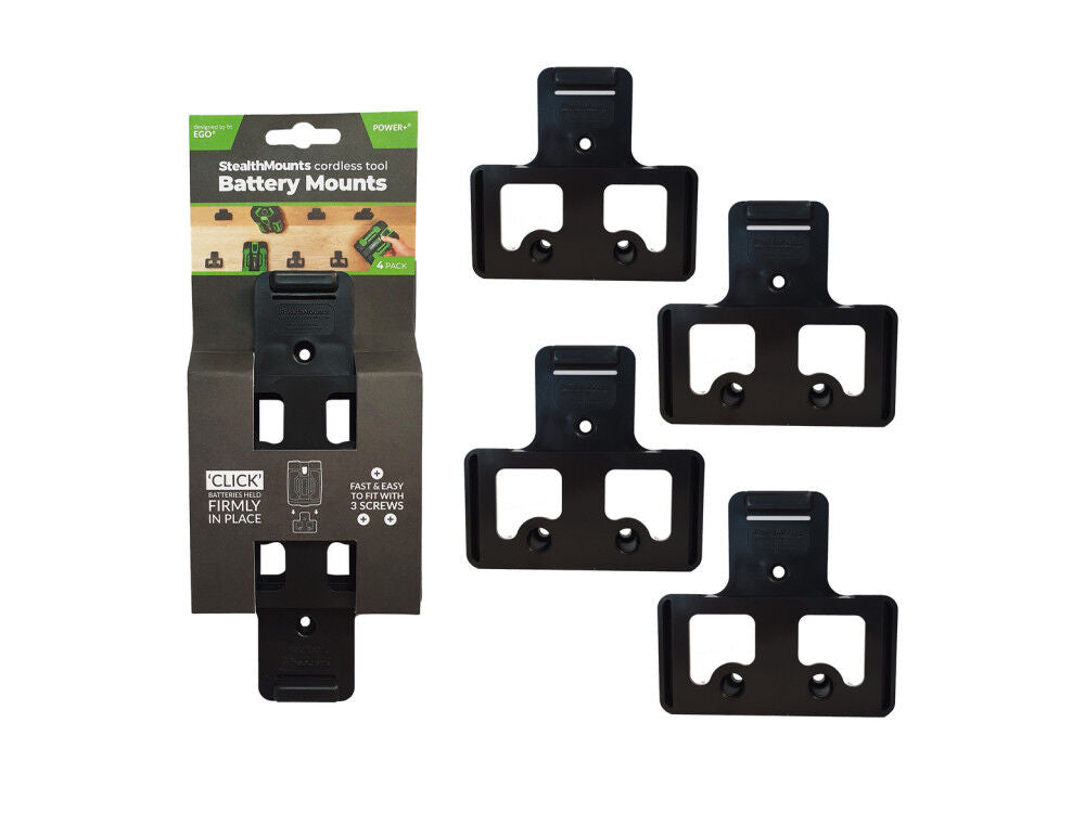 Battery Mounts for Ego 56v 4pk Black BM-EG56-BLK-4