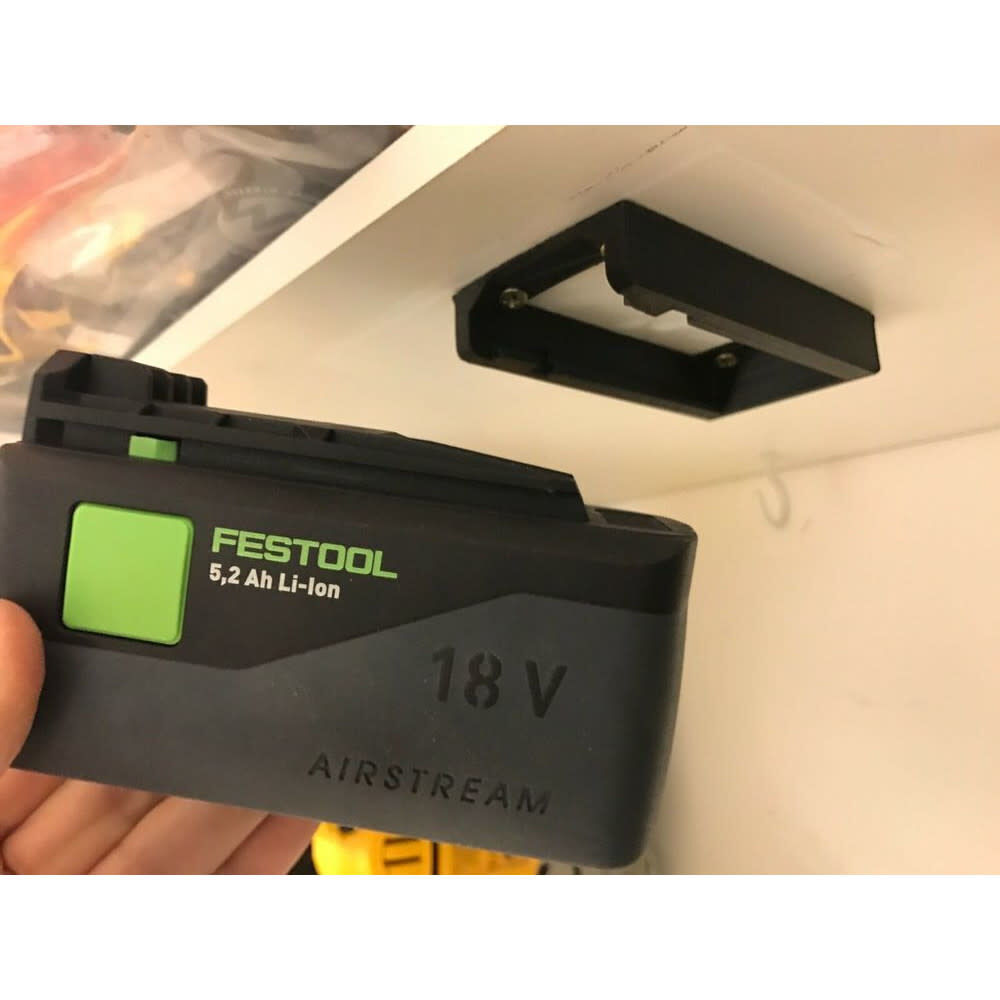 Black Battery Mount For 18V Batteries 6pk BM-FT18-BLK-6