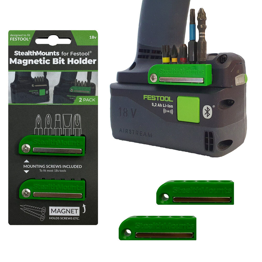 GREEN Bit Holder for 2pk BH-FT-GRN-2-LF