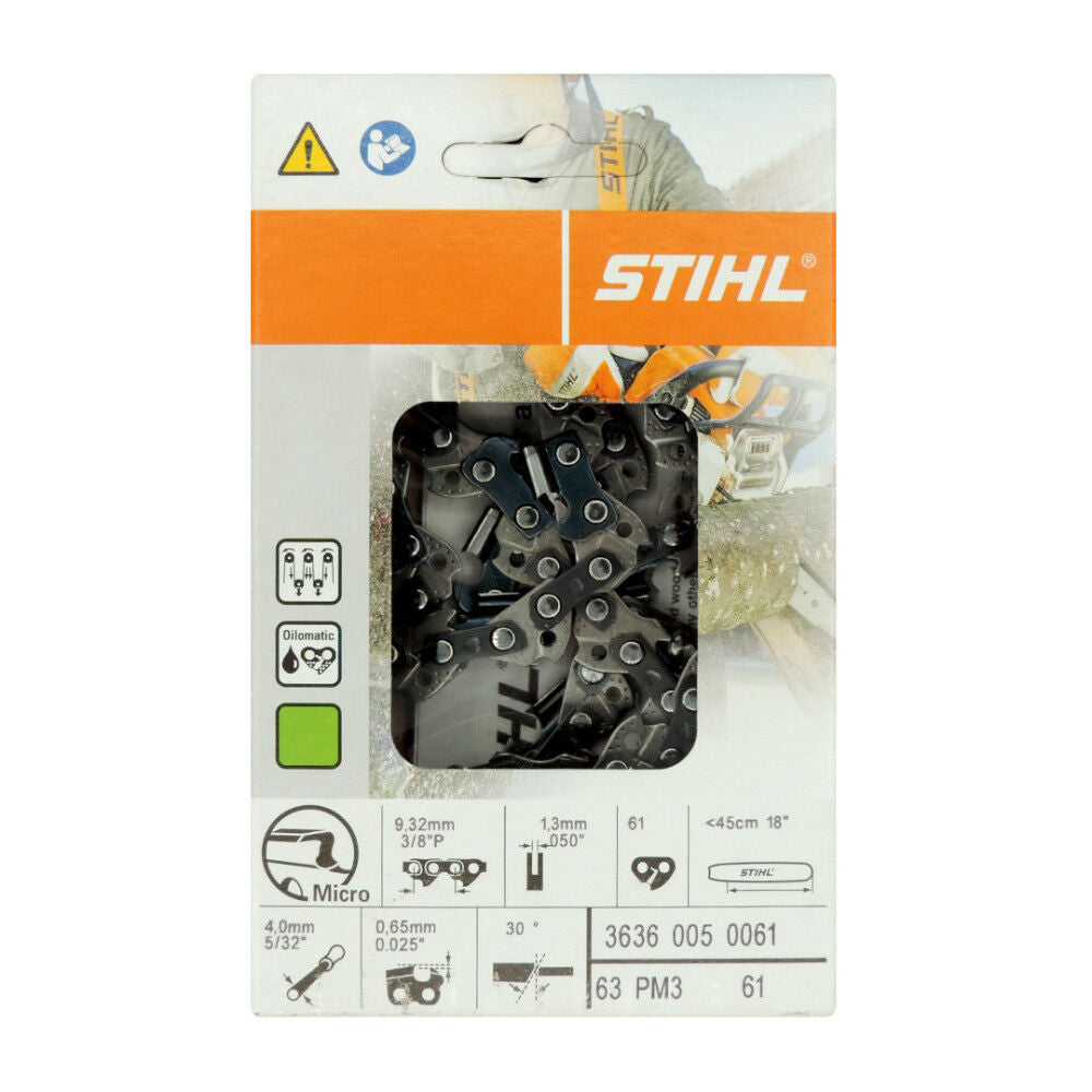 18in Oilomatic Picco Micro 3 63PMC3-61 Saw Chain 3636 005 0061