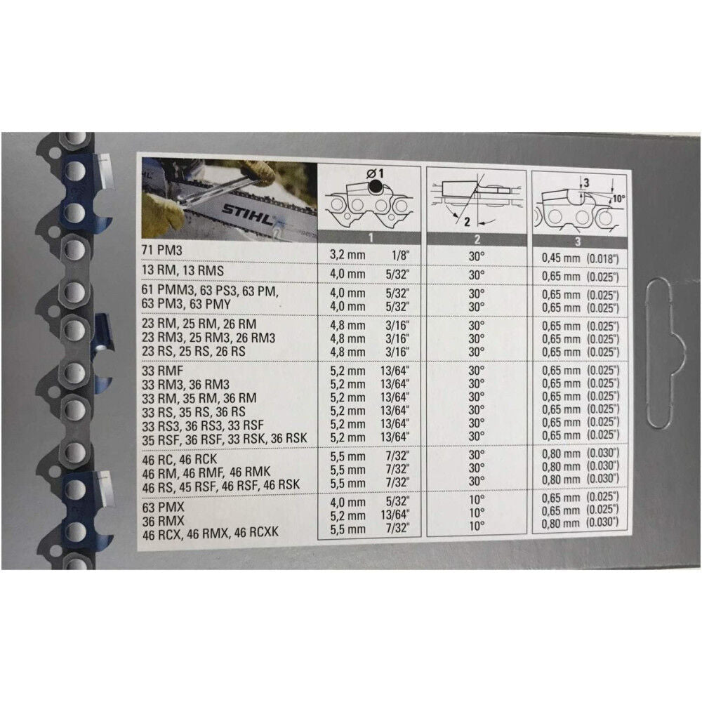 18in Oilomatic Rapid Super 26RSC 68E Saw Chain 3639 005 0068