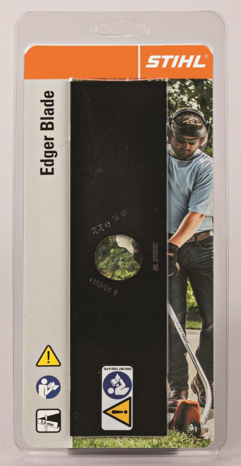 8in Length x 2.4 mm Thickness Replacement Edger Blade 4133 713 4101