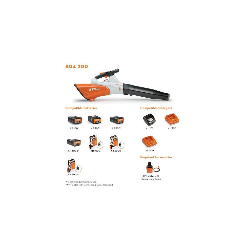 BGA 200 550 CFM 21N Cordless Handheld Blower (Bare Tool) BA01 011 5901 US