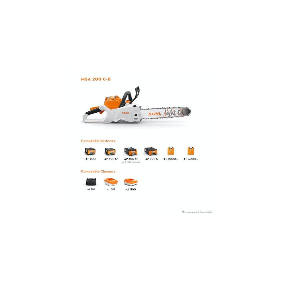 MSA 200 C-B 12 Inch Bar Battery-Powered Chainsaw (Bare Tool) MA03 200 0008