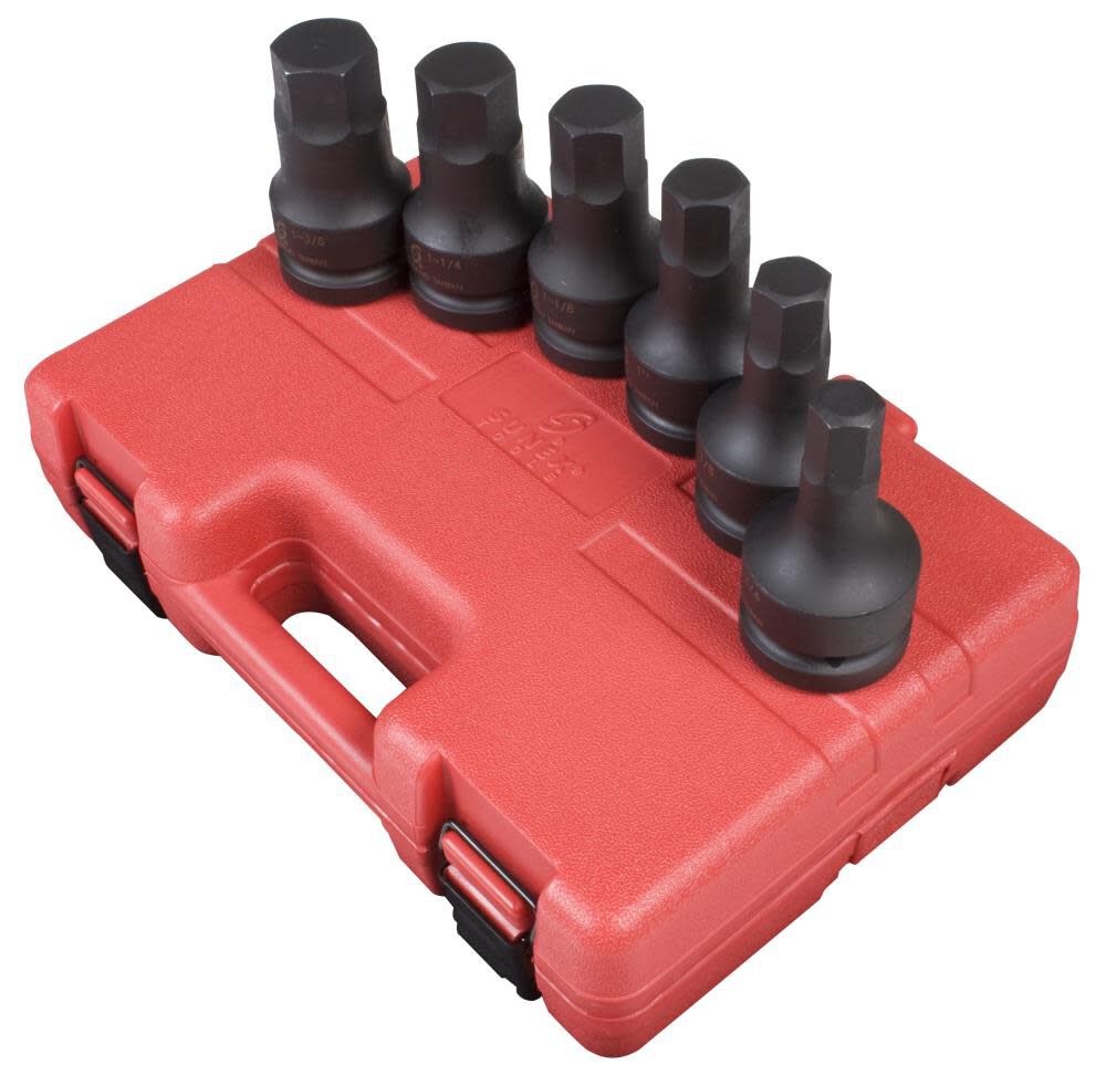 1 In. Dr. SAE Hex Drive Impact Socket Set 6 pc. 5606