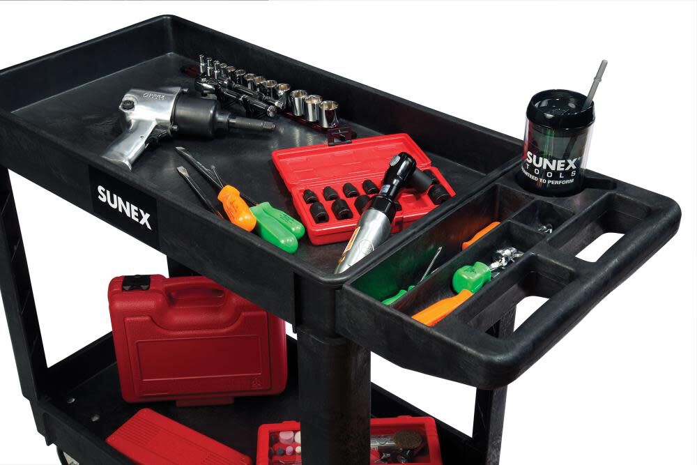 Compact Heavy Duty Utility Cart Black 8034