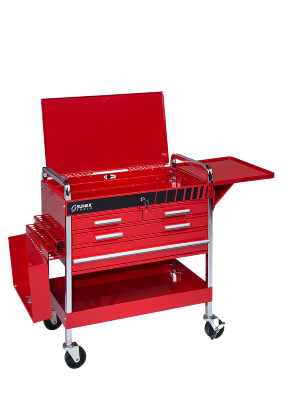 Deluxe Service Cart - Red 8013ADELUXE