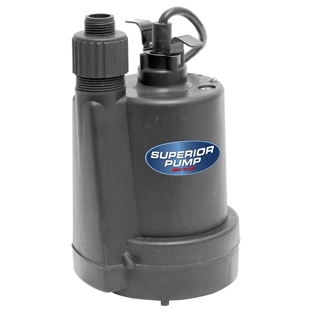 Utility Pump 1/4 HP Thermoplastic 91250