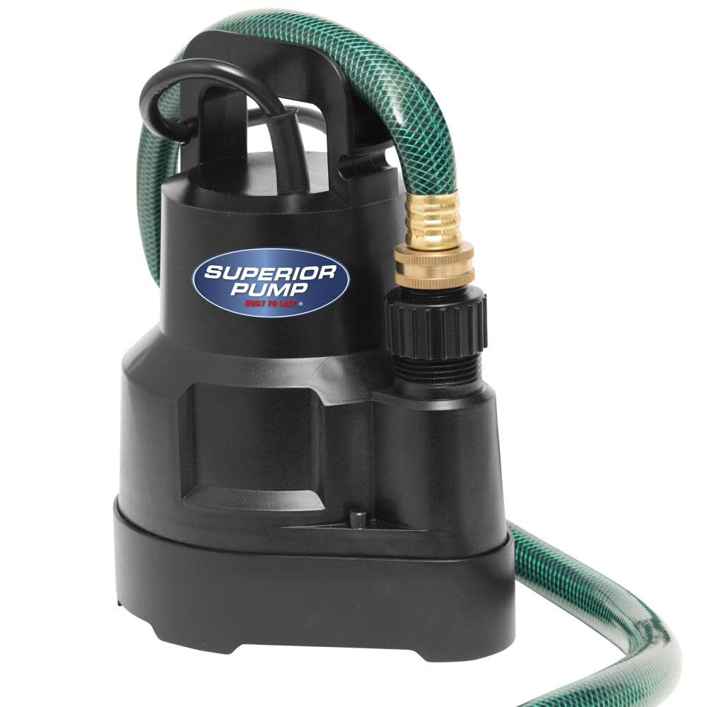 Utility Pump 1/6 HP Thermoplastic Oil Free 91016