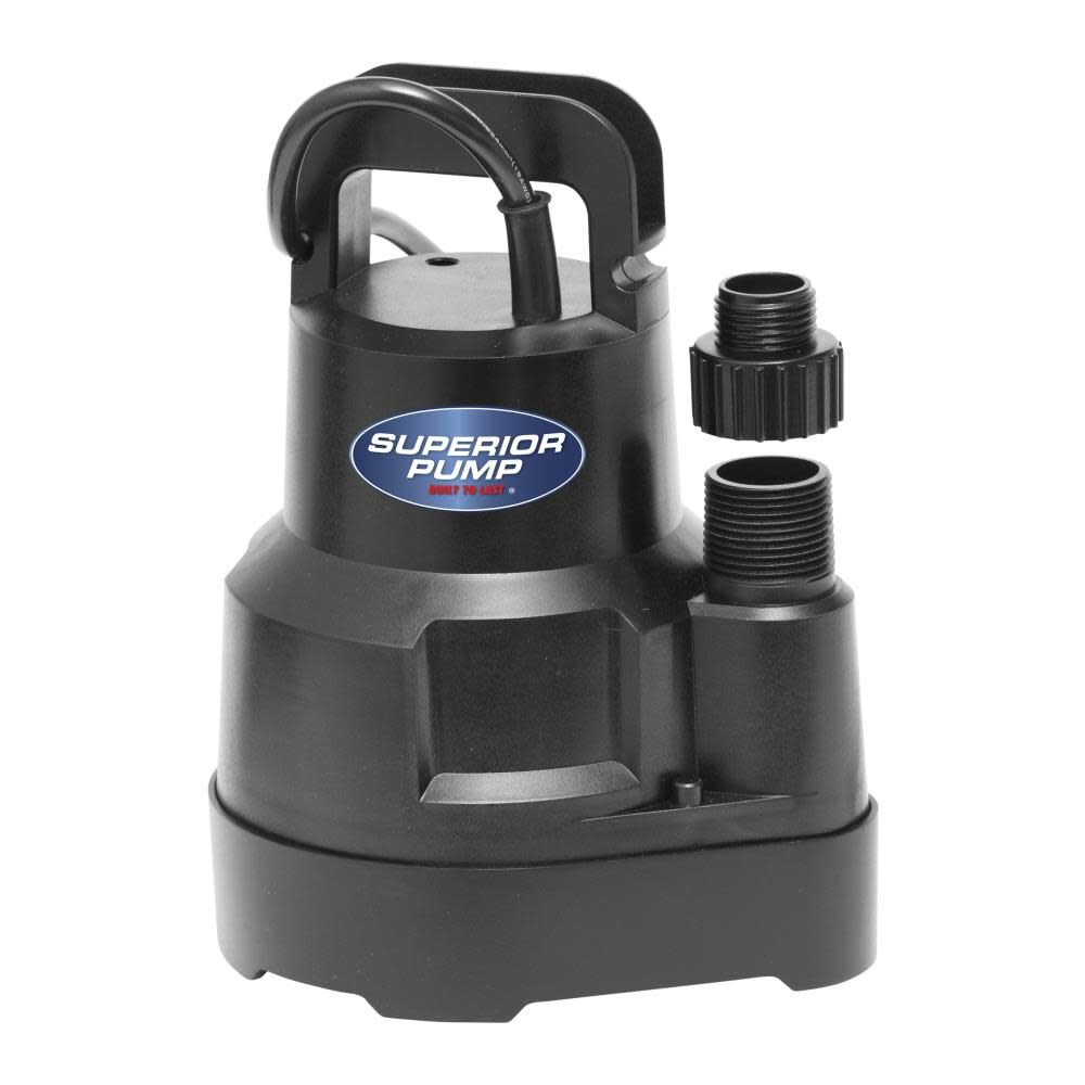 Utility Pump 1/6 HP Thermoplastic Oil Free 91016