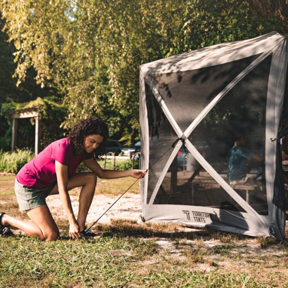 6 Sided 10 ft x 10 ft Slate Portable Pop-Up Tent ST8101SL