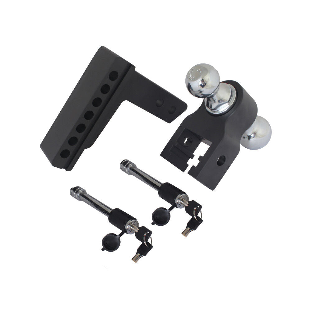 Blackout 8000 lbs & 10000 lbs Capacity Adjustable Drop Hitch 2in & 2 5/16in Ball BSDH0031