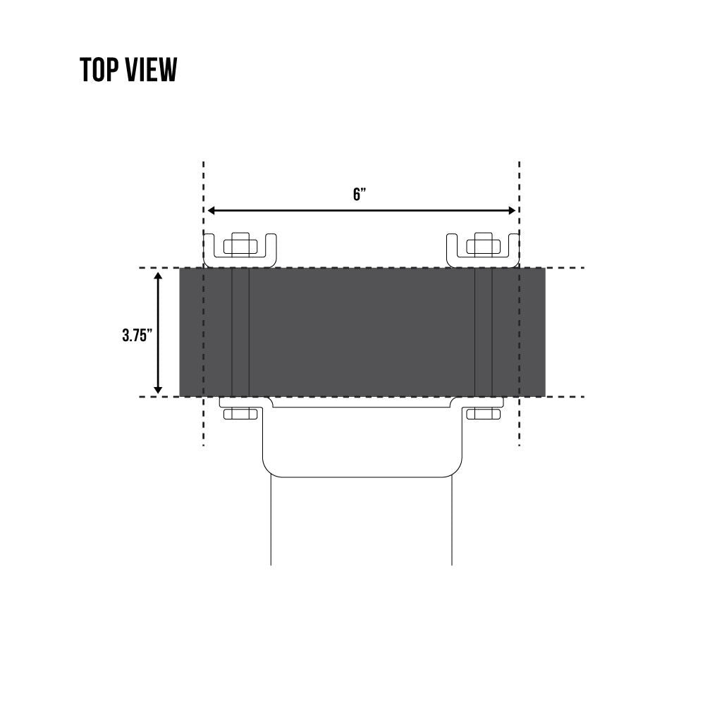 JX 2000 lbs Side Mounted Drill Jack 14in Travel TVJX2-S