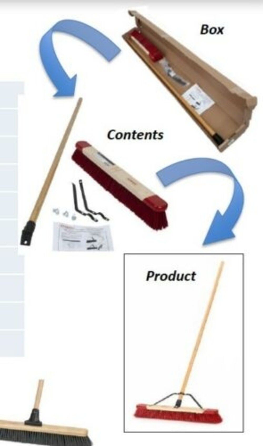 24 In. Reversible Rubber Blade PowrWave Squeegee 5324224P1