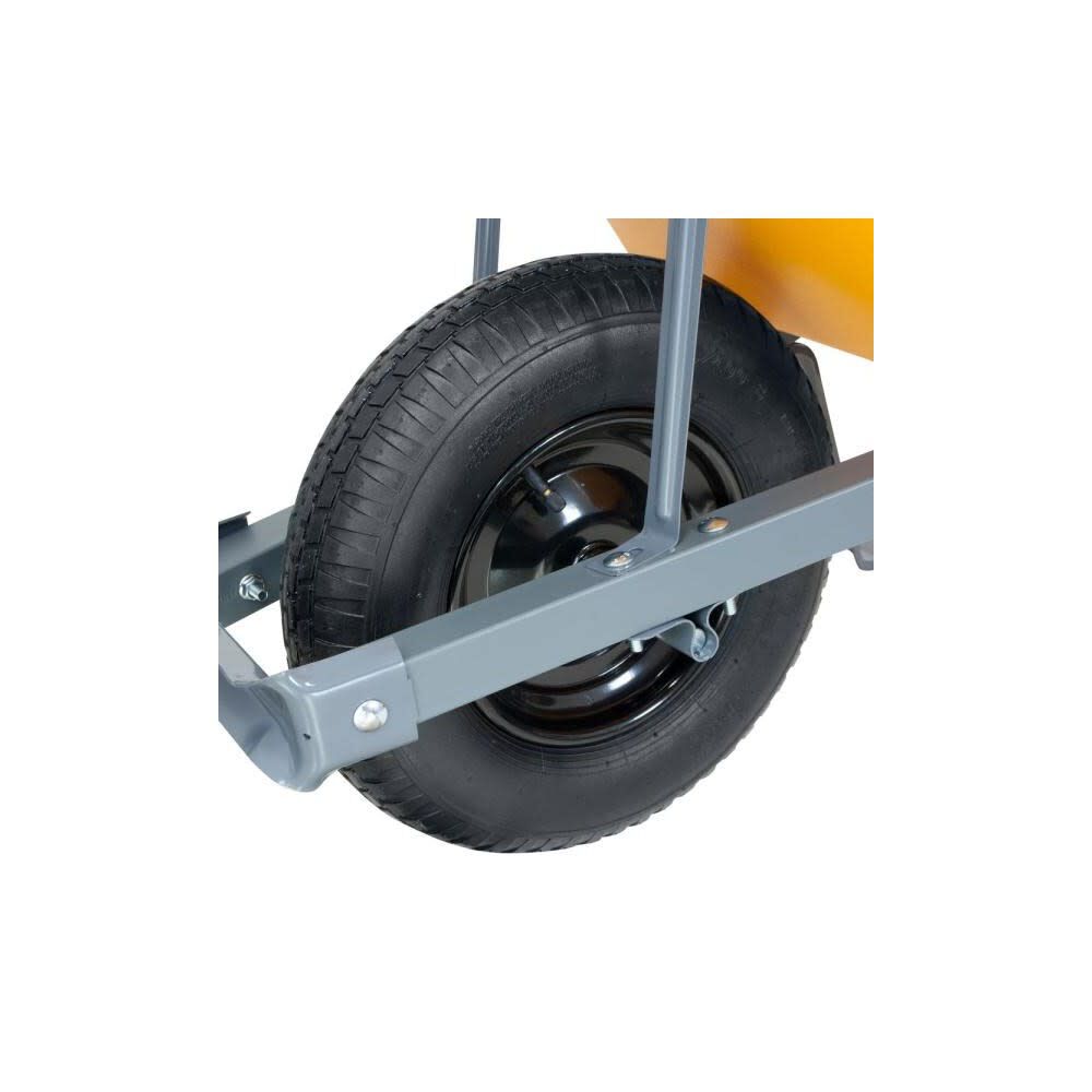 6 Cu Ft. Poly Tray Wheelbarrow with Total Control Handles RP6TC14