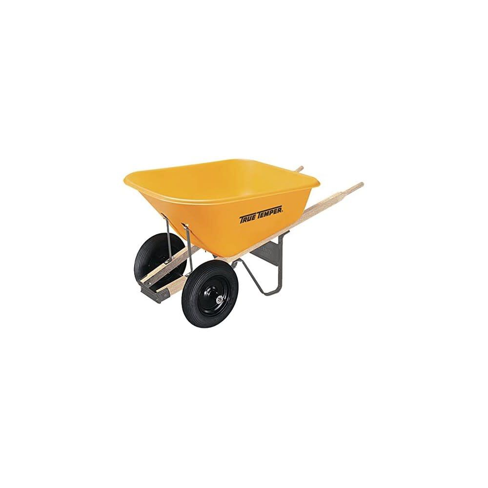 Dual Wheel 8 Cu Ft. Capacity Polyethylene Wheelbarrow RP810