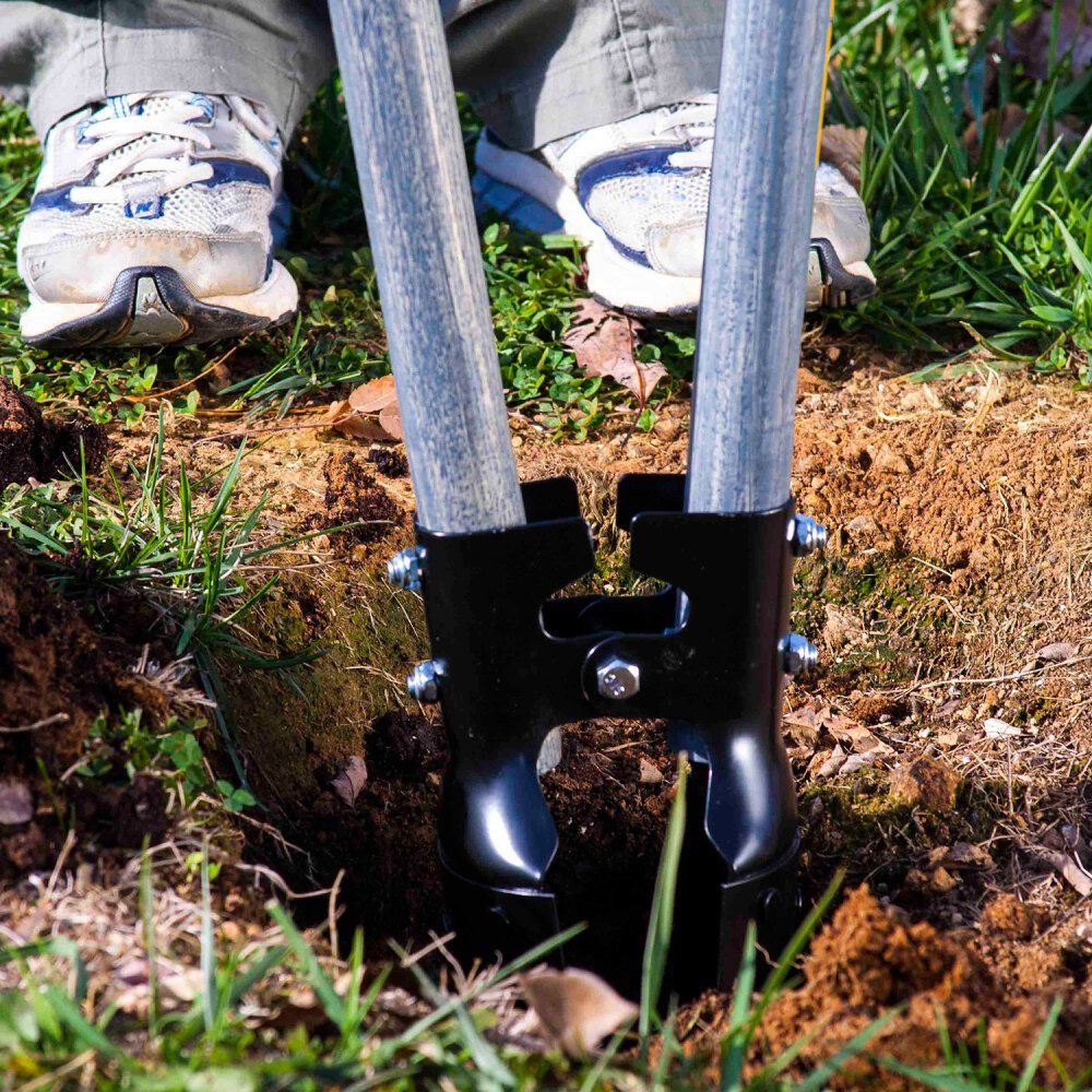 Post Hole Digger with Ruler & Cushion Grip 48 In. Hardwood Handle 2717900