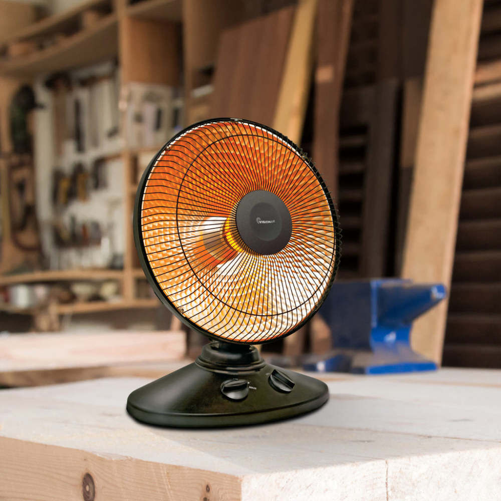 16 In. 700/1000W 3412 Btu 160 Sq-Ft. Radiant Dish Heater 1VAHCF18