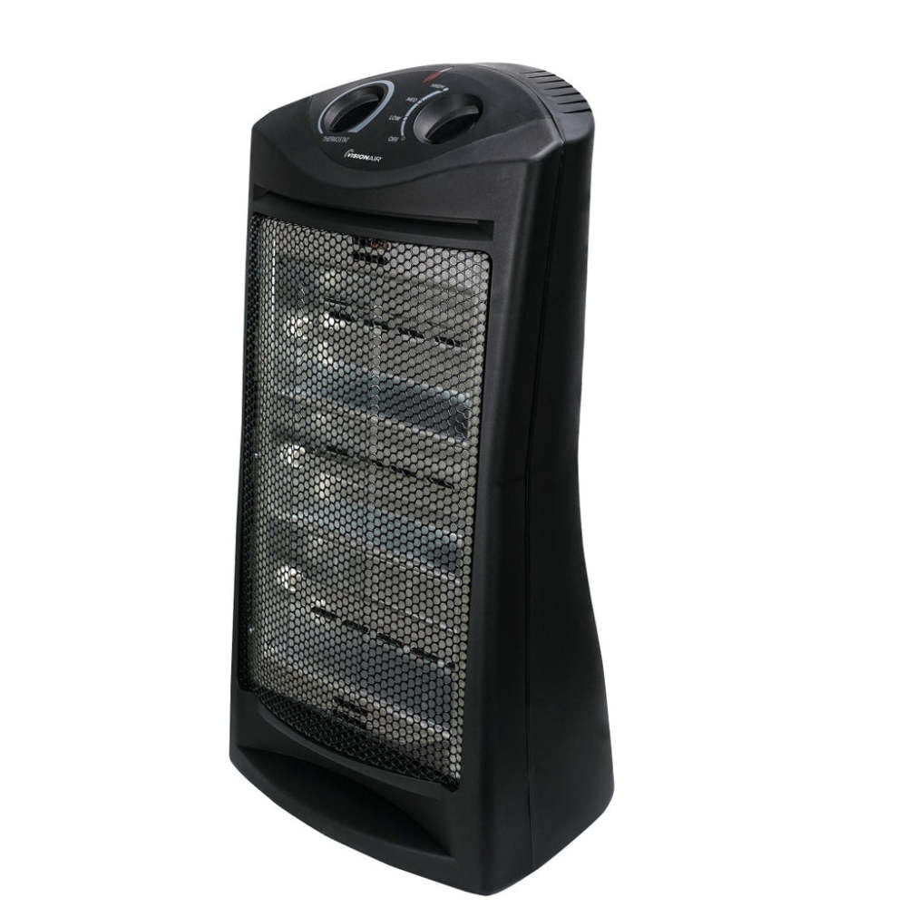 23 In. 750/1500W 5120 Btu 160 Sq-Ft. Radiant Tower Heater 1VAHQ23