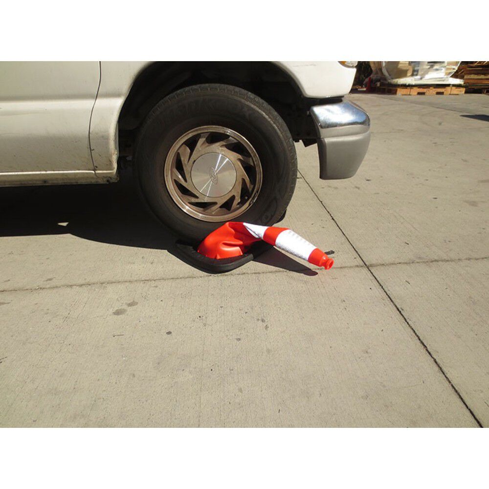 Orange 28in Slim Line Enviro-Cone with 10 Lbs Rubber Base 16028-HISL-10