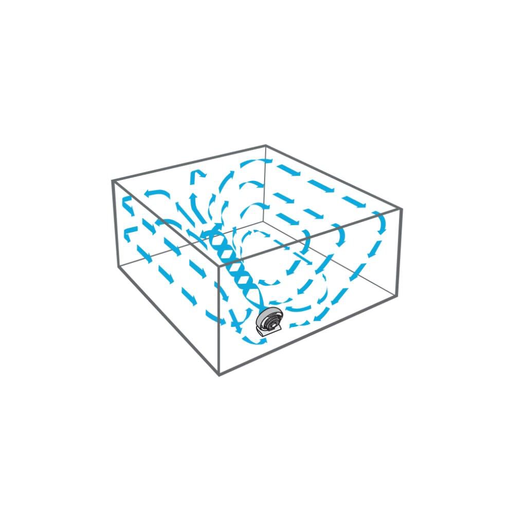 533DC Air Circulator 24V 358 CFM White Energy Smart Small CR1-0273-73