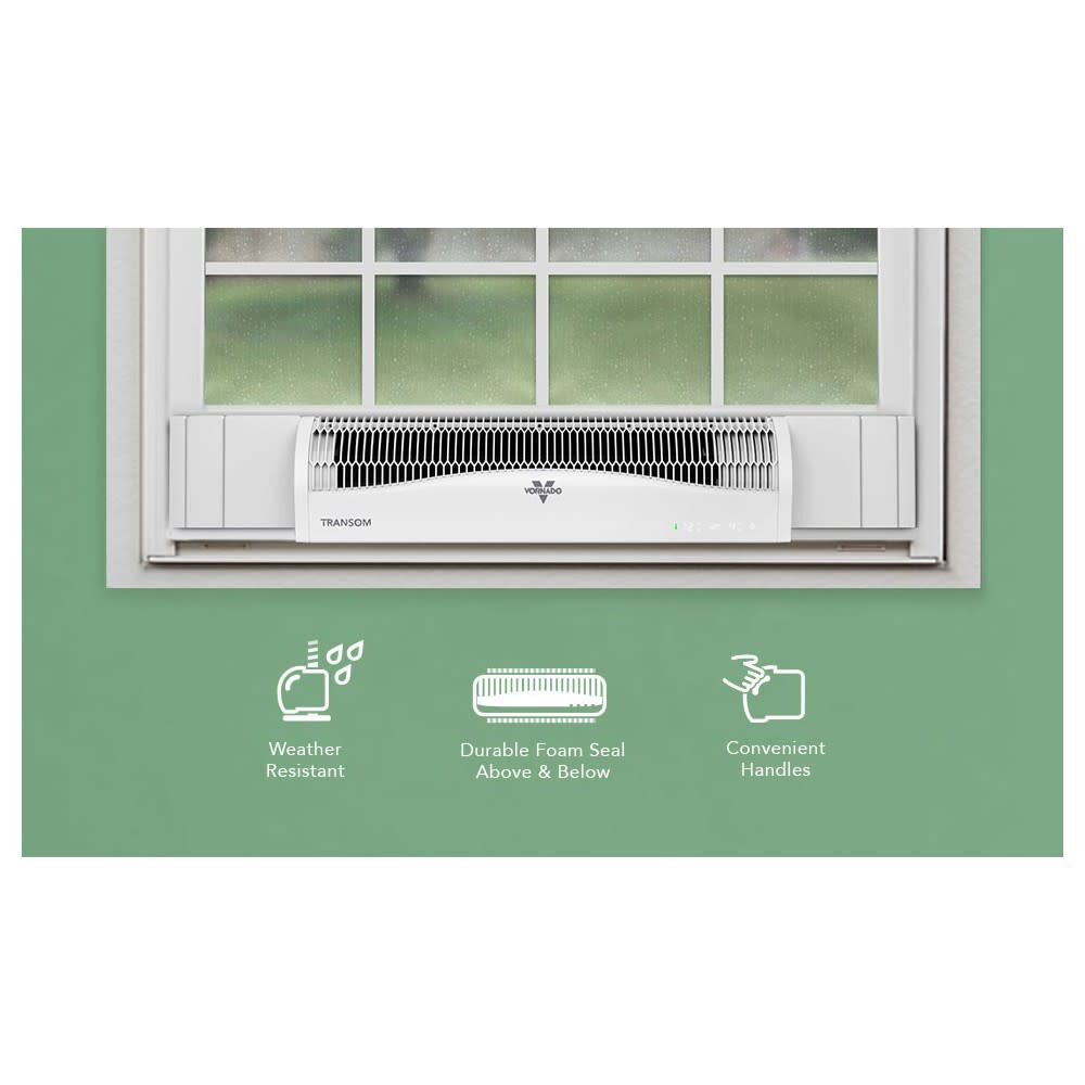 Transom Window Air Circulator with Remote 120V 185 CFM White FA1-0136-43