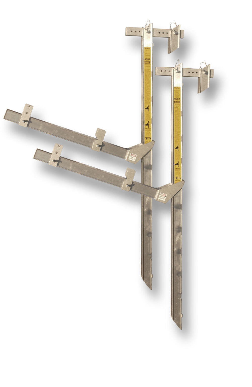 Hanging Scaffold 8' with Guard-rail Posts WW03844