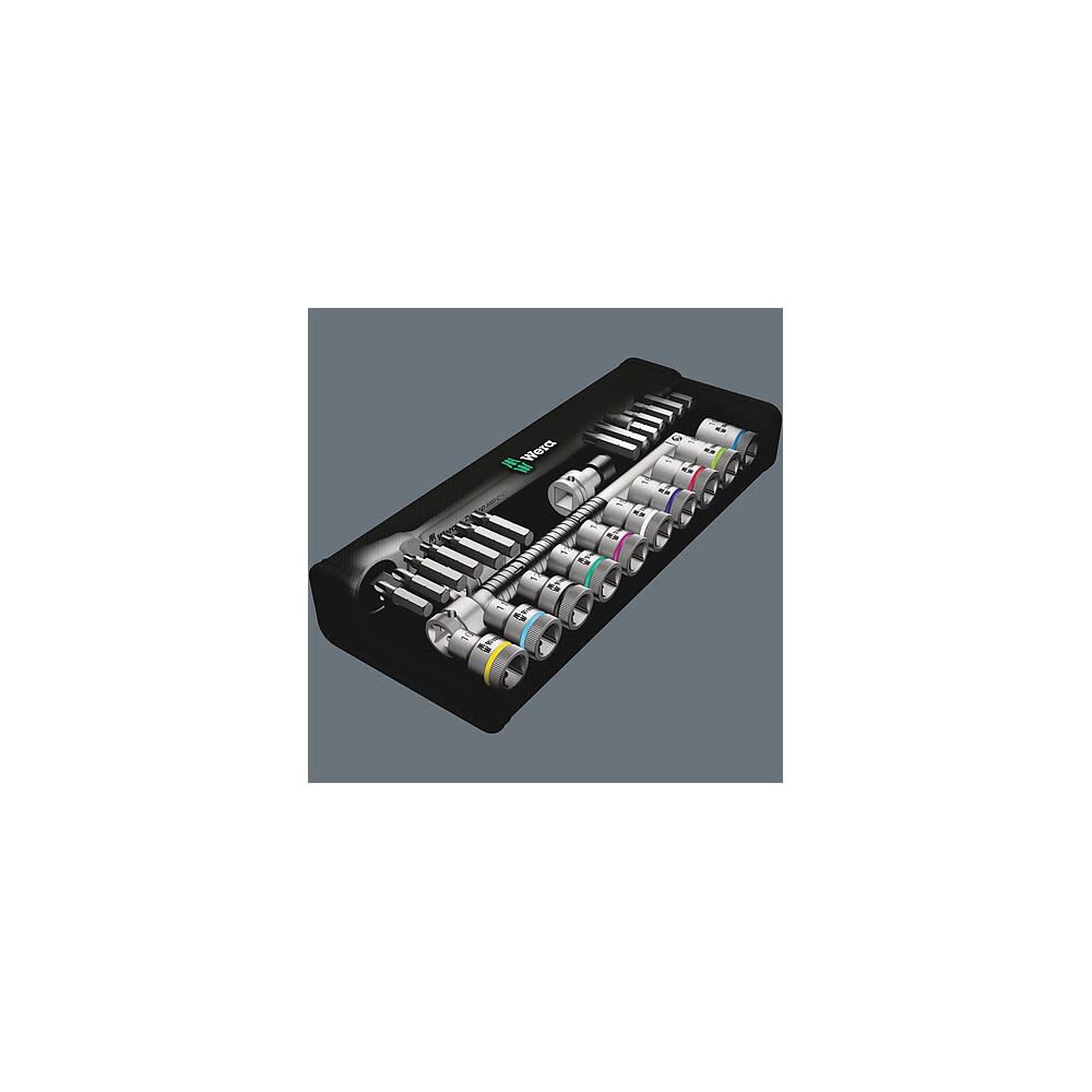 8100 SC 7 1/2 in Drive Zyklop Metal Ratchet Set 28pc 5004077001