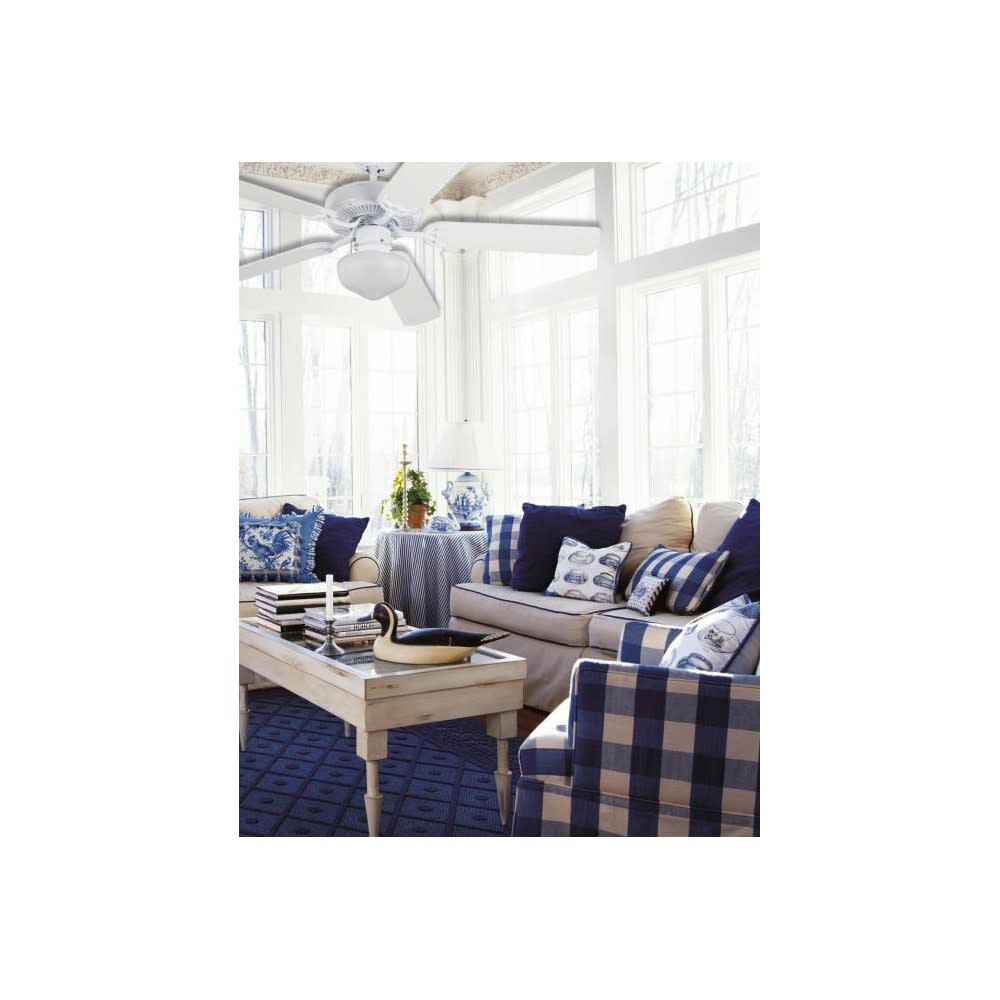 White LED Ceiling Fan Light Kit 77853