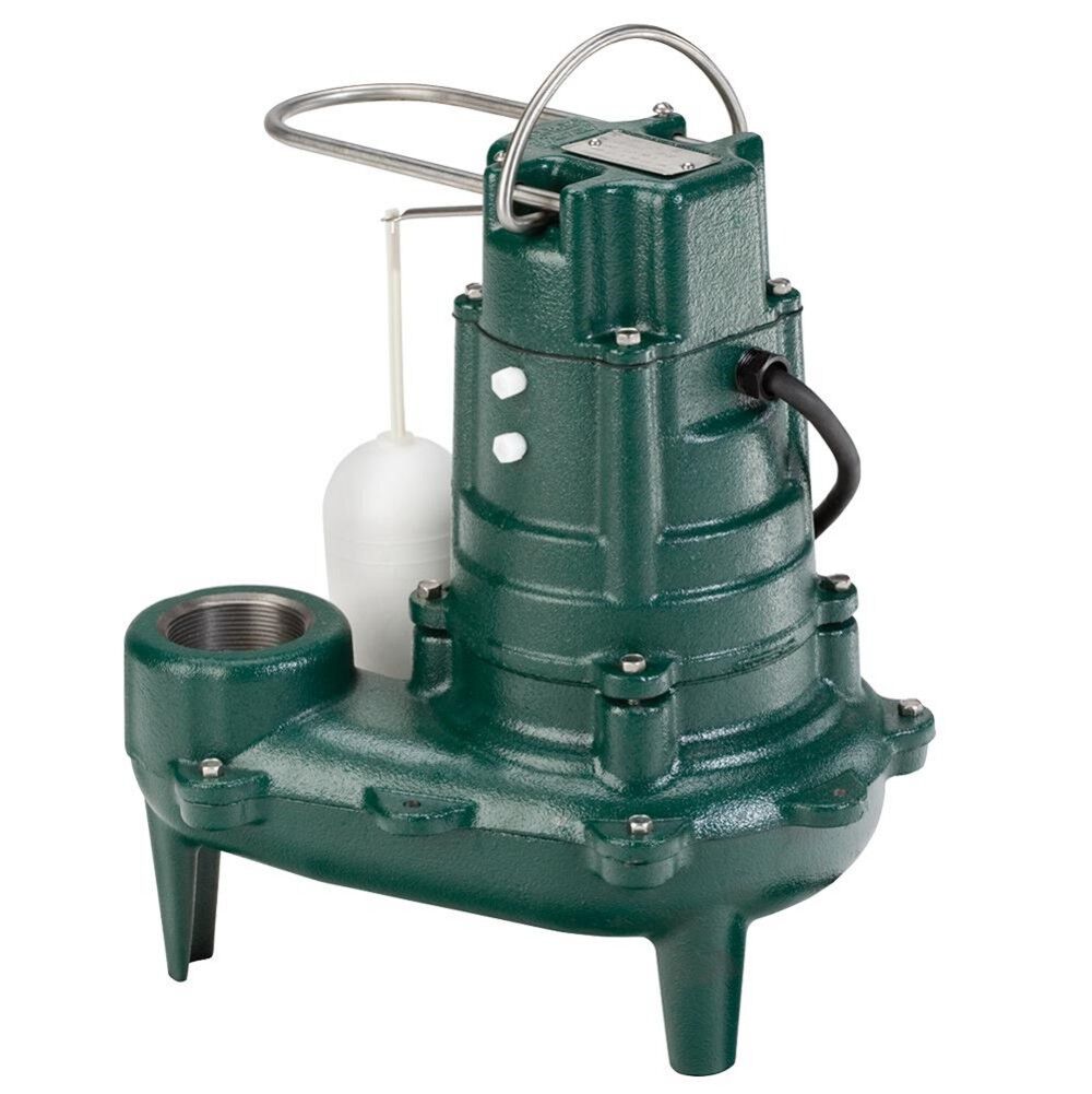Model M267 Waste-Mate 260 Series Automatic Cast Iron 1/2HP 115V 128 GPM 2in NPT Discharge Waste Sewage Sump Pump 267-0001