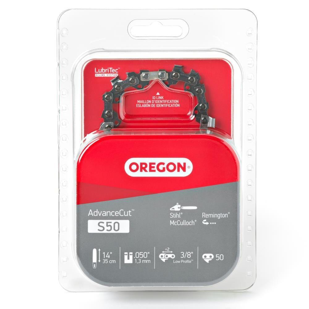 S50 50 Link Replacement Chainsaw Chain For 14-in, 0.05-in Gauge, 3/8-in Pitch S50