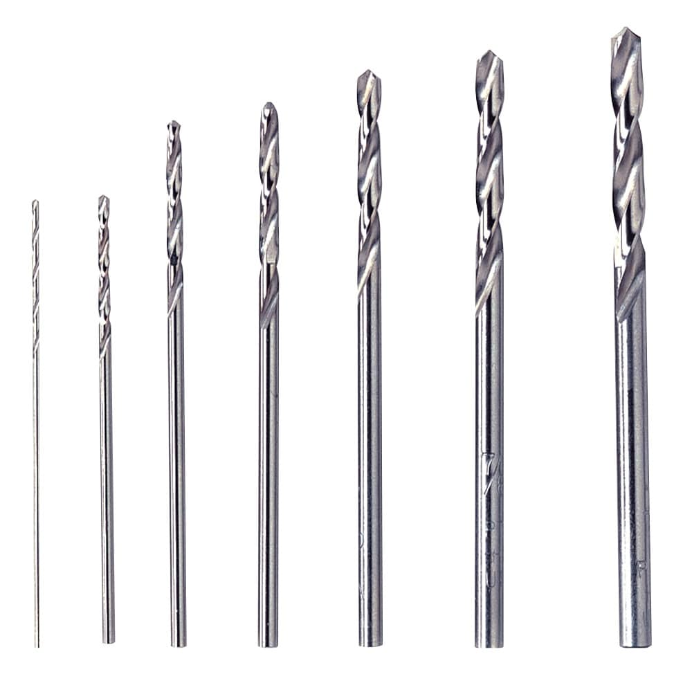 7-Piece Assorted High-speed Steel Jobber Length Twist Drill Bit Set 5000628-01