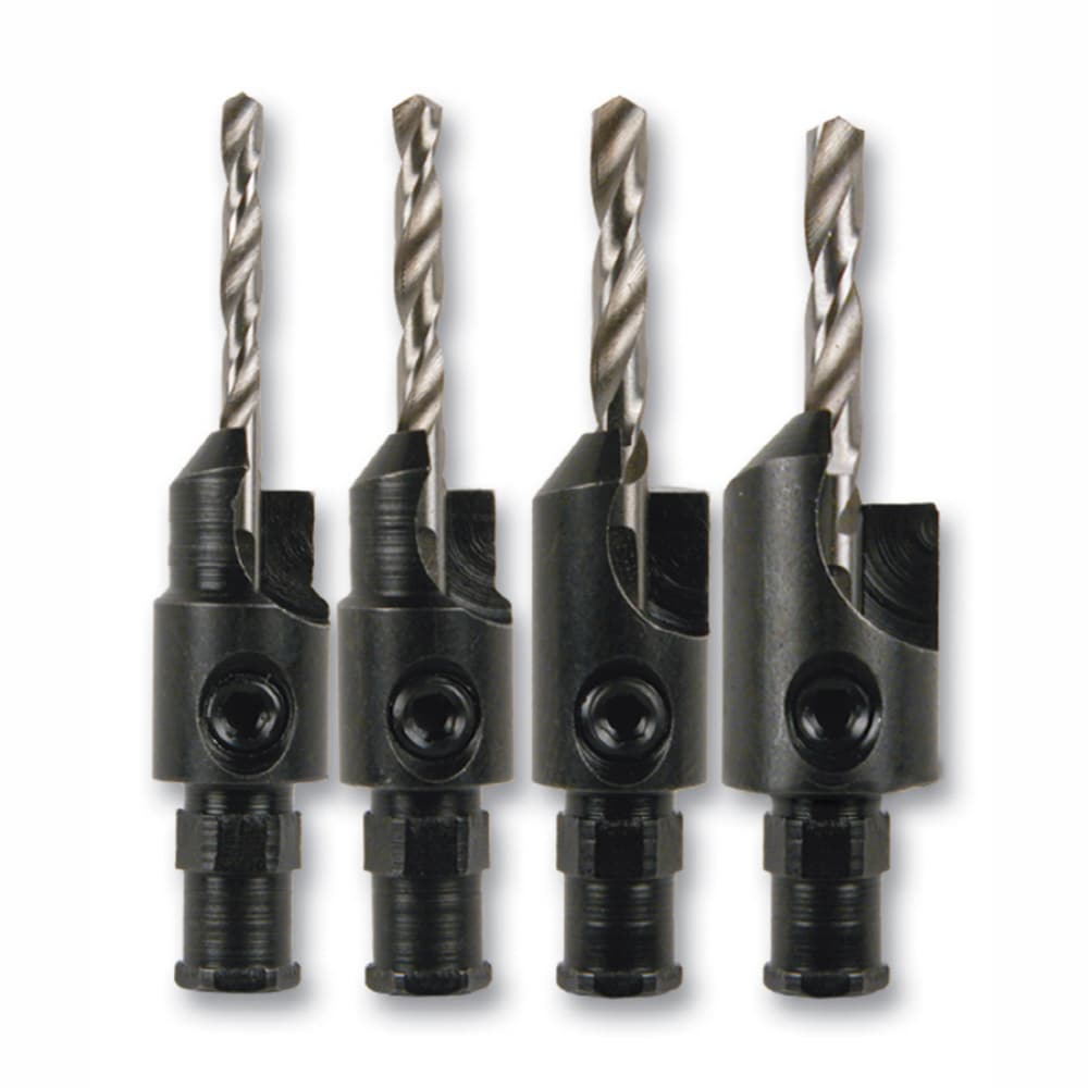 4-Piece 1/8-in x 1-5/8-in High-speed Steel Countersink Twist Drill Bit 80277