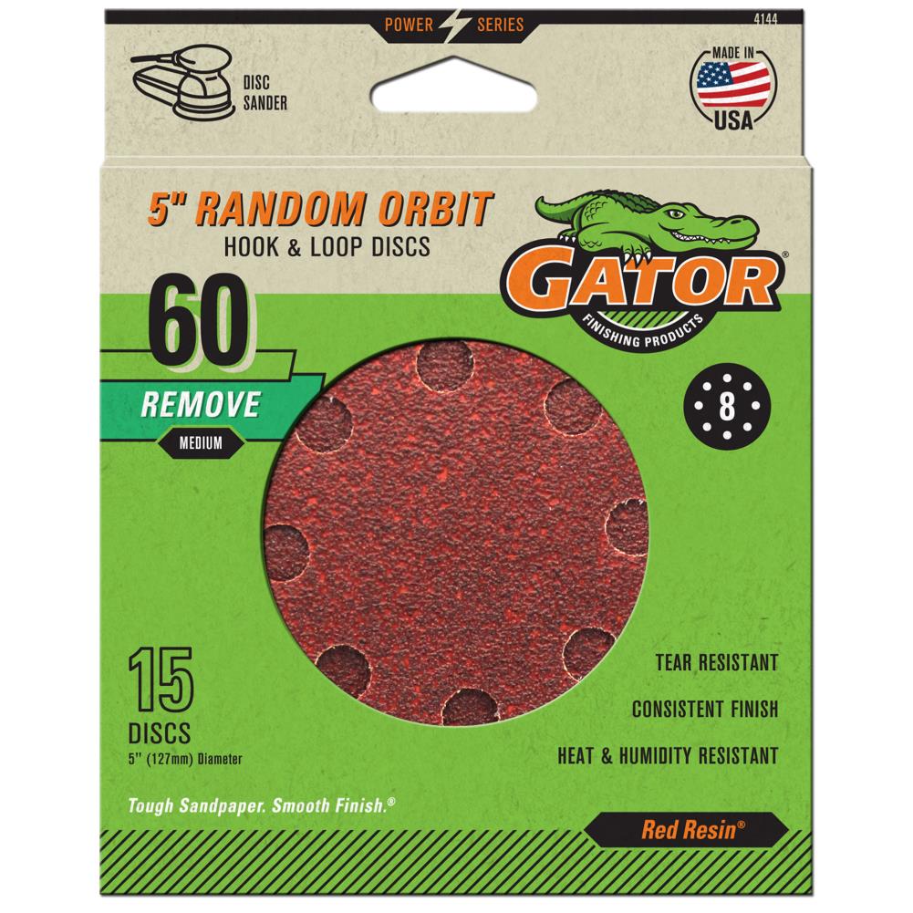 15-Piece Aluminum Oxide 60-Grit Disc Sandpaper 4144