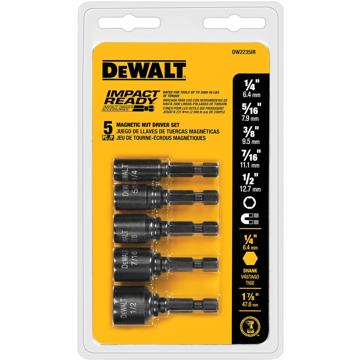 Nutsetter Impact Driver Bit (5-Piece) DW2235IR  G